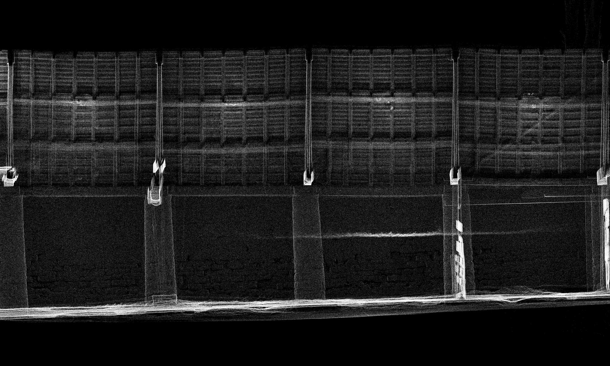 Barton Barn 3D scan long elevation zoom