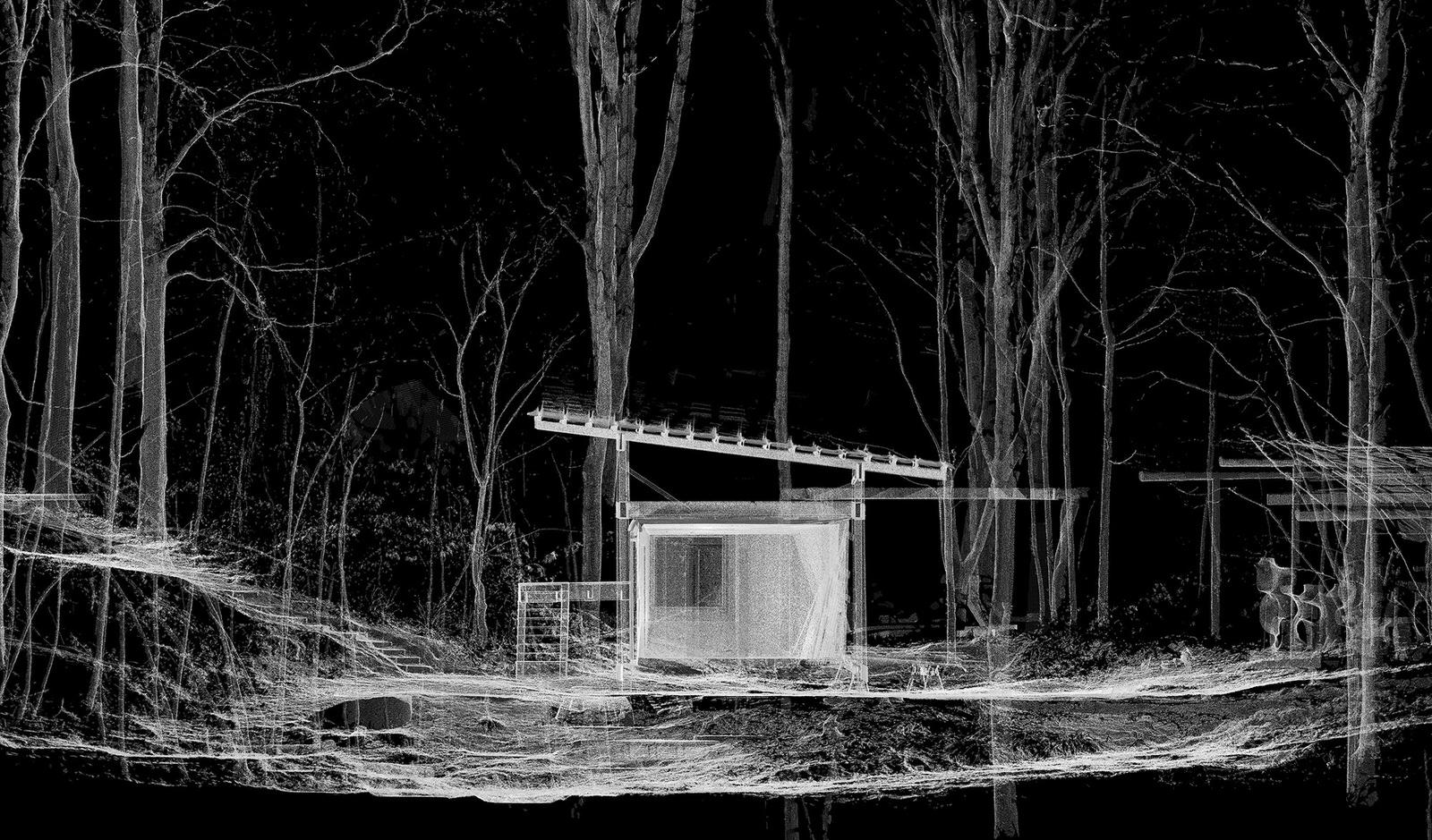 Hooke Park Campus Scan dark room