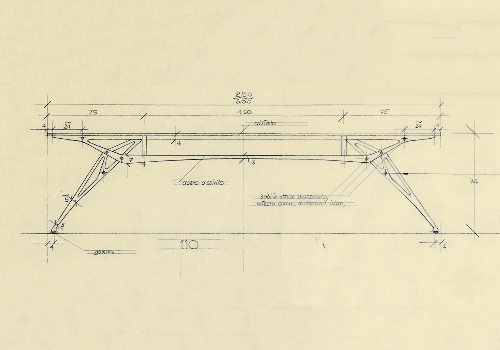 Faux Mollino Table drawing1