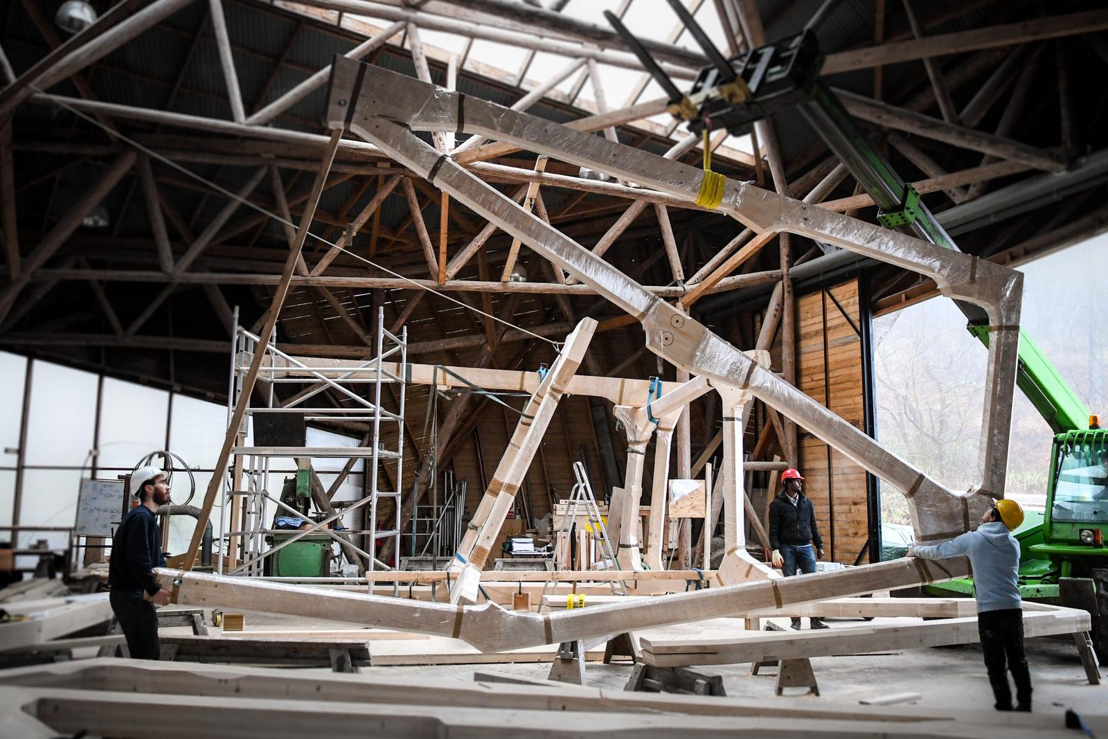 Hooke Park Build FrameAssembly KevinKim