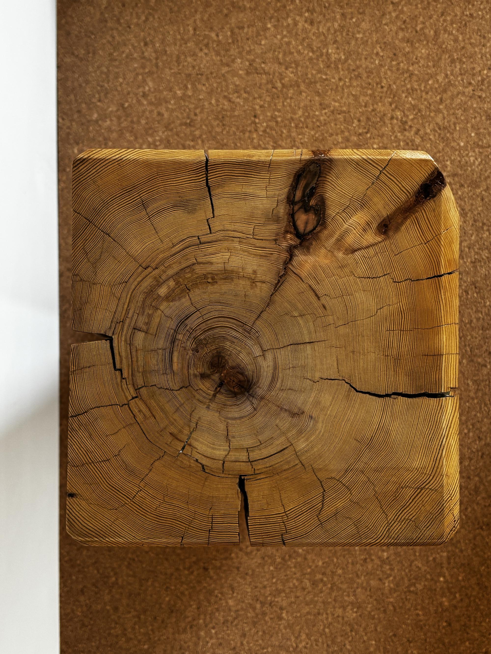 Reclaimed Side Table top detail