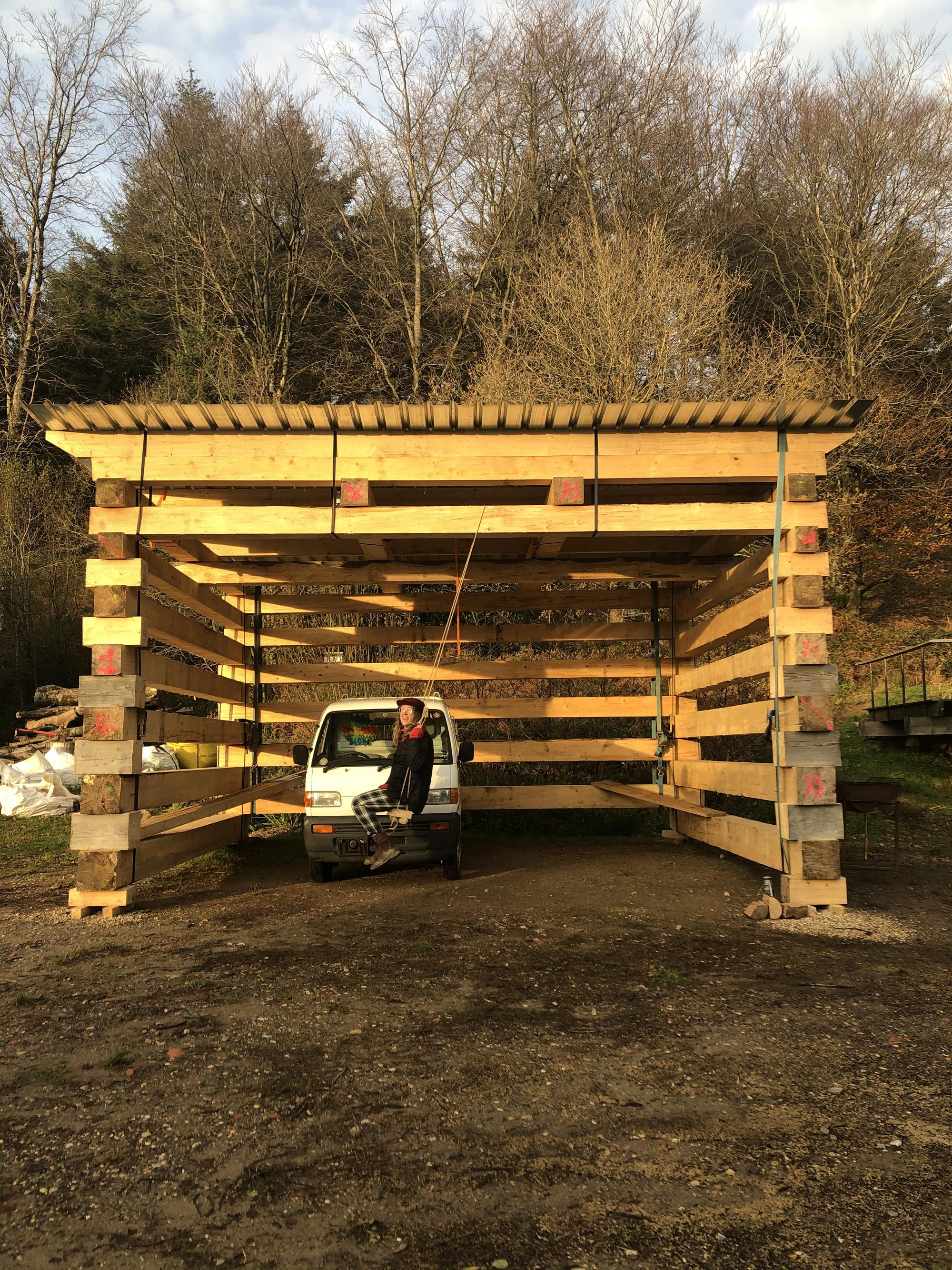 Timber Stack Drying Shelter