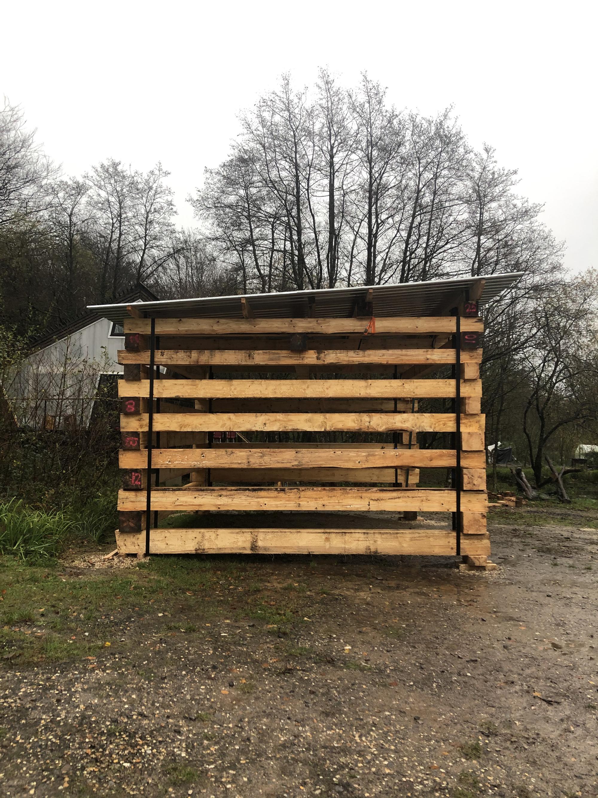 Timber Stack Drying Shelter