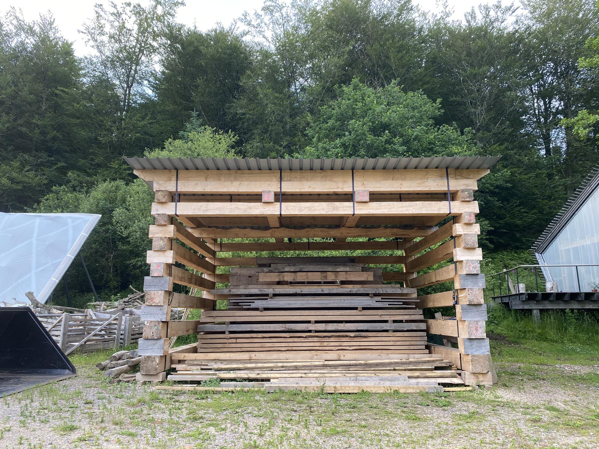 Timber Stack Drying Shelter