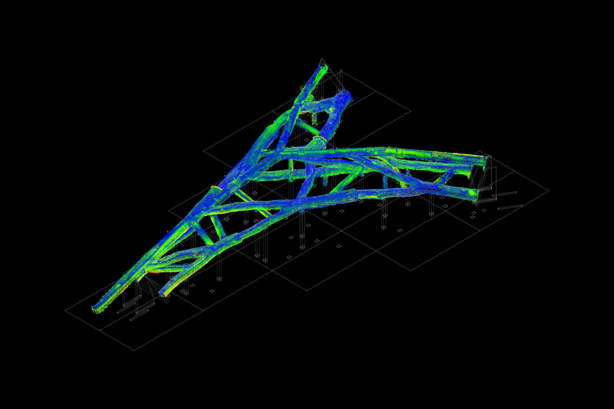 Tree Fork Truss Scan Analysis Axo2 Back WContext