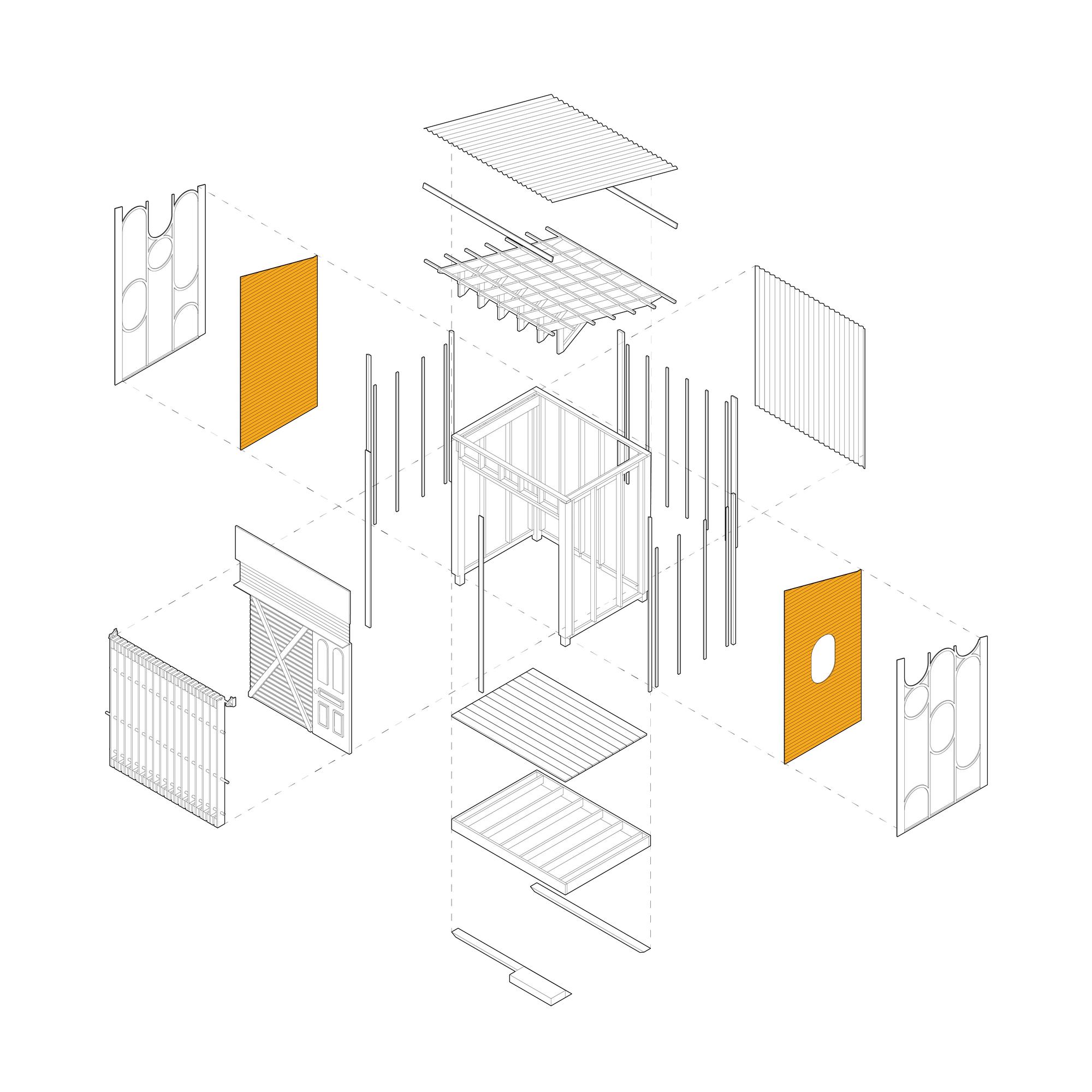 Wellington Design Build ExplodedAxonometric